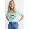 T-shirt Med Tryk Lys Turkis/mickey Mouse