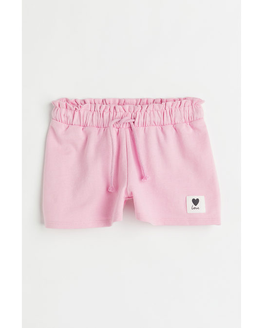 H&M Cotton Sweatshorts Light Pink