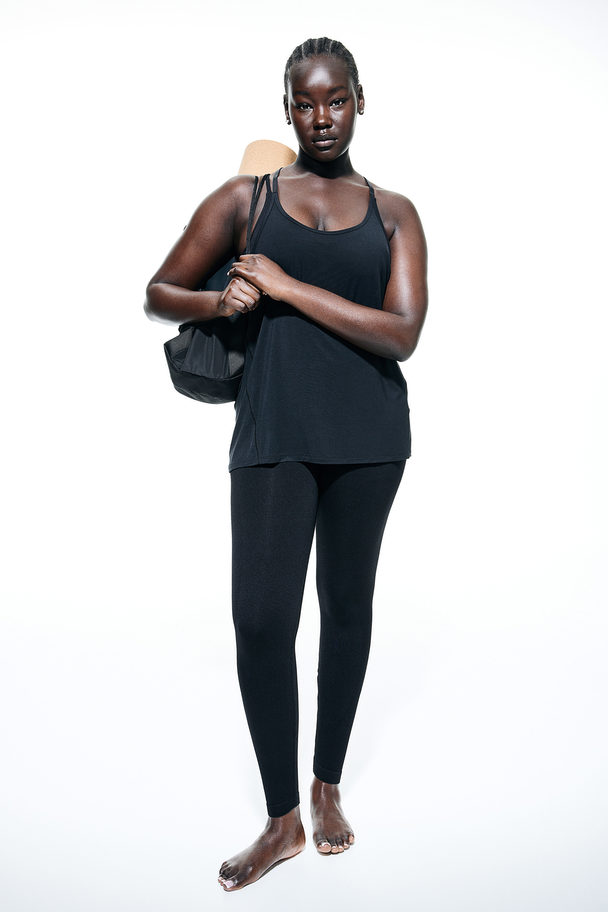 H&M Drymove™ Sports Strappy Top Black