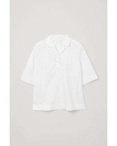 Relaxed Short-sleeve Shirt White