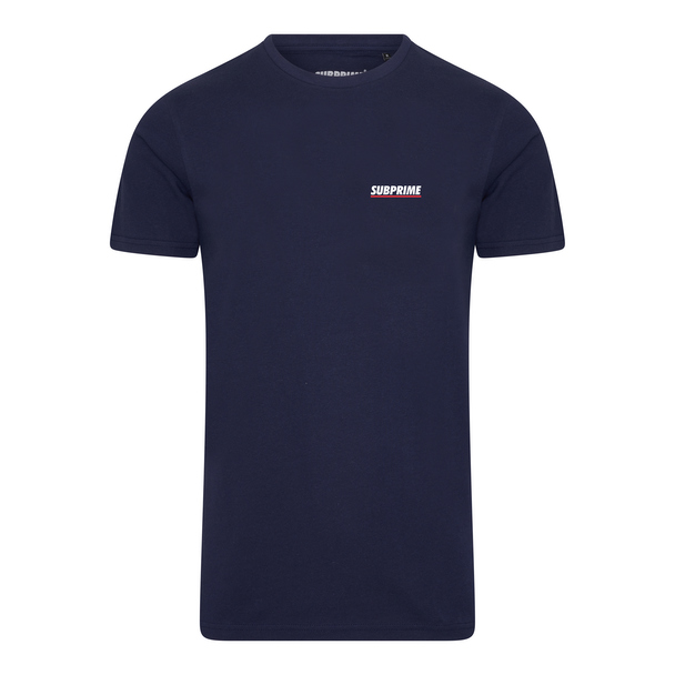 Subprime Subprime Shirt Chest Logo Navy Blauw