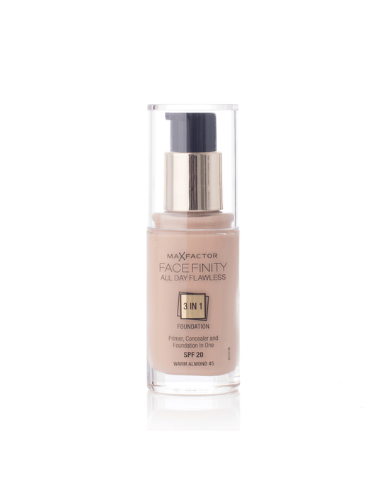 Max Factor Max Factor Facefinity 3 In 1 Foundation 45 Warm Almond