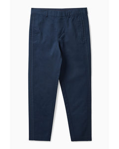 Regular-fit Twill Trousers Navy