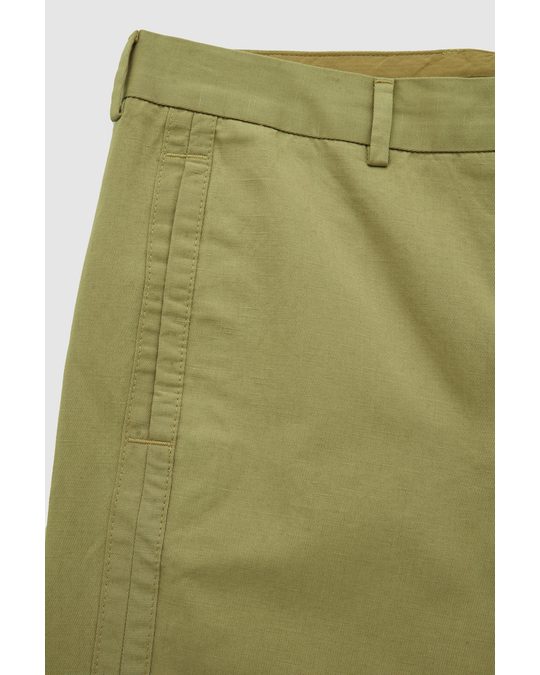 COS Regular-fit Twill Trousers Khaki Green
