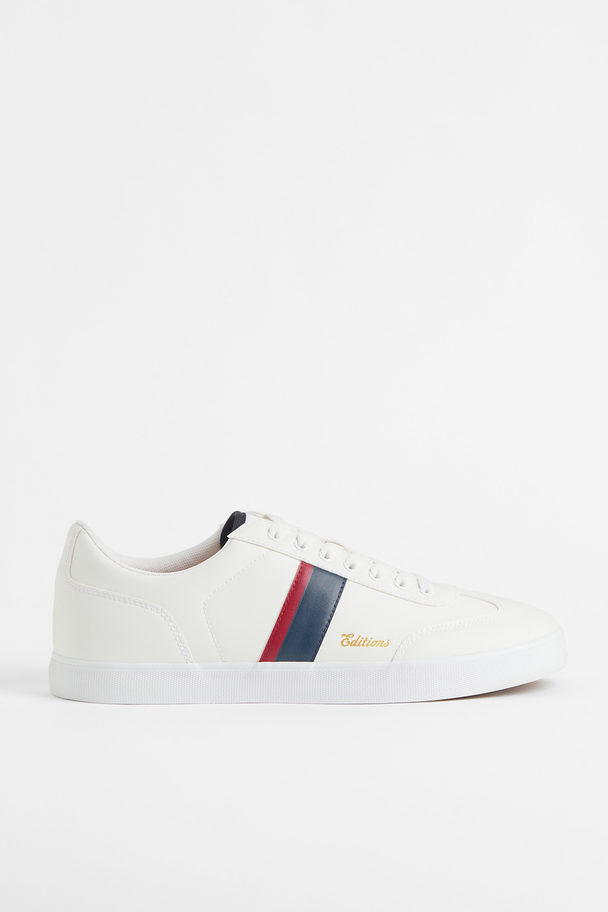 H&M Sneakers Wit/blauw