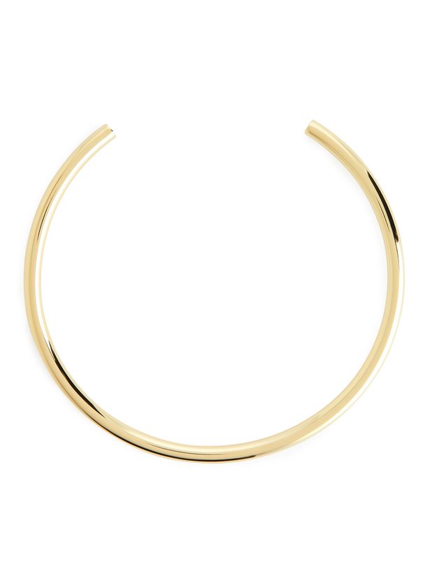 ARKET Gold-plated Cuff Necklace Gold