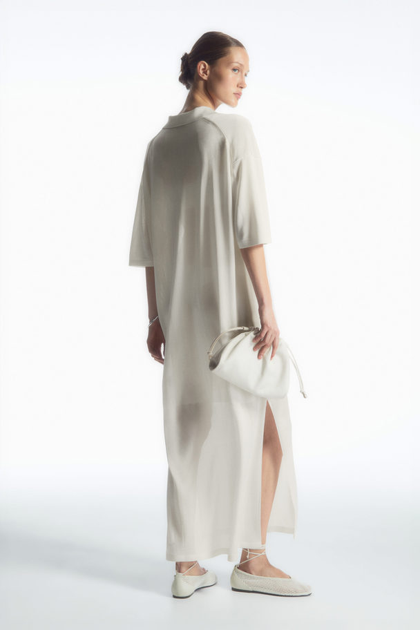 COS Polo Maxi Dress White