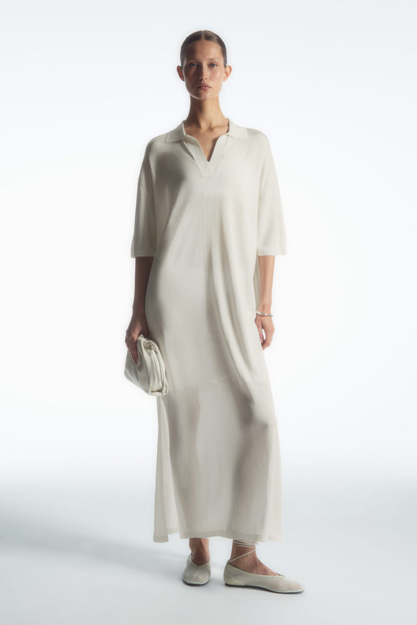 COS Polo Maxi Dress White