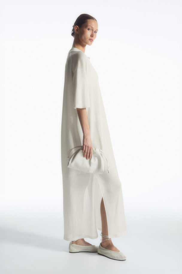 COS Polo Maxi Dress White