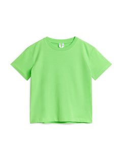 T-Shirt mit Rundhalsausschnitt Leuchtendes Grün