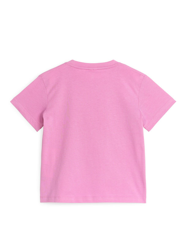 ARKET T-Shirt mit Rundhalsausschnitt Rosa
