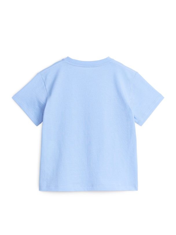 ARKET T-Shirt mit Rundhalsausschnitt Hellblau