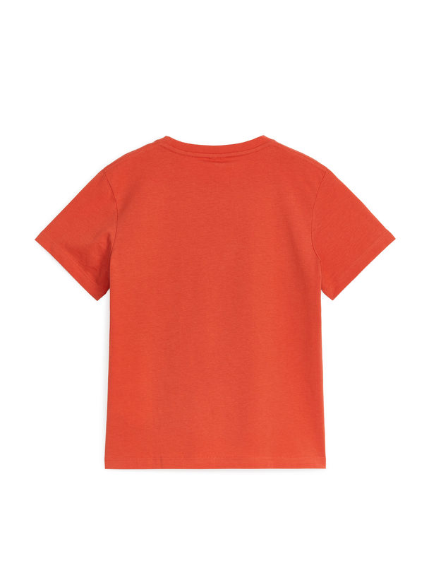 ARKET T-Shirt mit Rundhalsausschnitt Rot