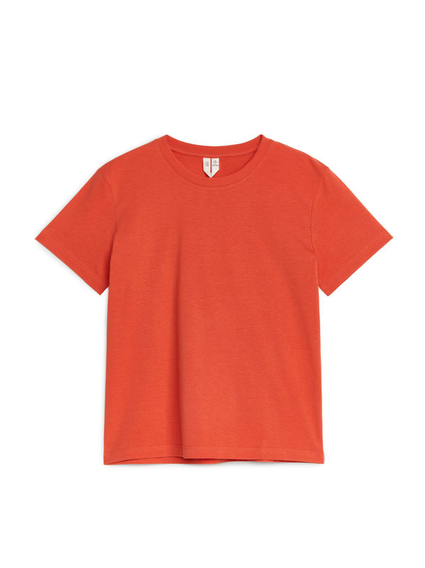 ARKET T-Shirt mit Rundhalsausschnitt Rot