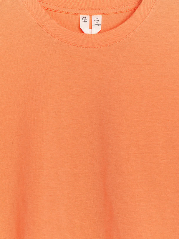 ARKET T-Shirt mit Rundhalsausschnitt Sattes Orange