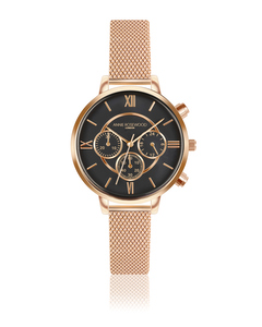 Ivy Chronograph Rose Gold Watch