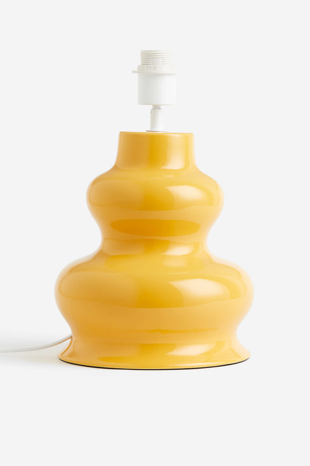 H&M HOME Ceramic Lamp Base Mustard Yellow