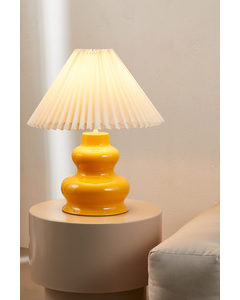 Ceramic Lamp Base Mustard Yellow