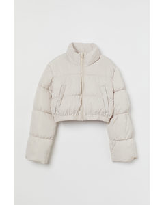 Cropped Puffer Lys Beige