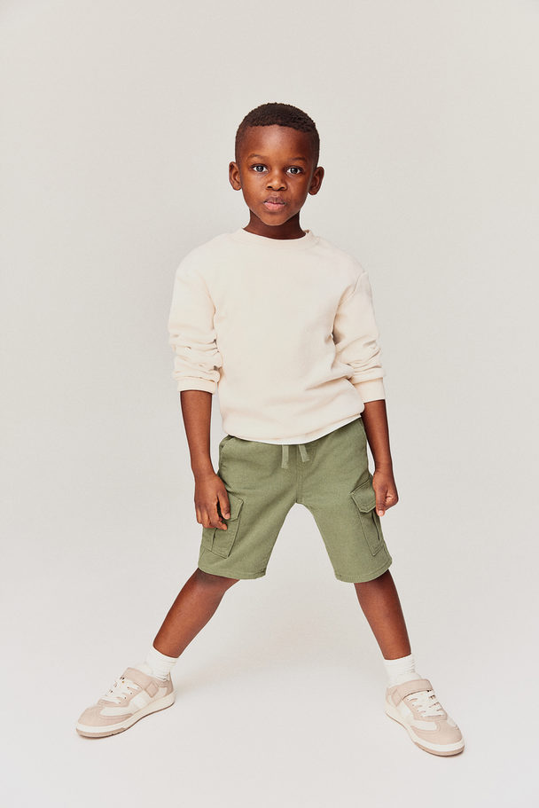 H&M Cargo Shorts Khaki Green