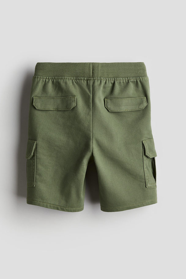 H&M Cargo Shorts Khaki Green