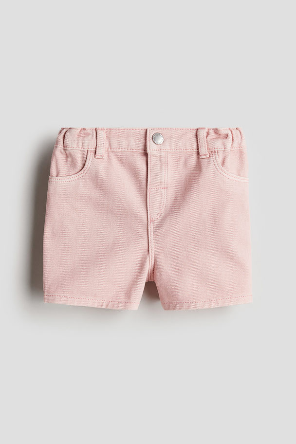 H&M Denim Shorts Light Pink