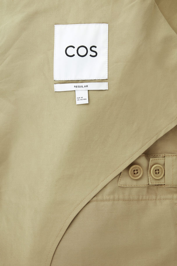 COS Linen Field Jacket Beige