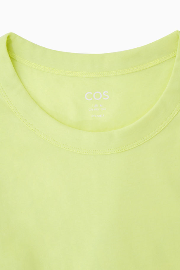 COS Lätt Långärmad T-shirt Ljusgul