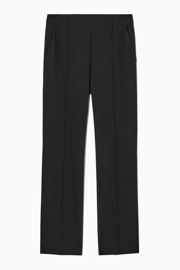 COS Slim-fit Pintucked Trousers Black