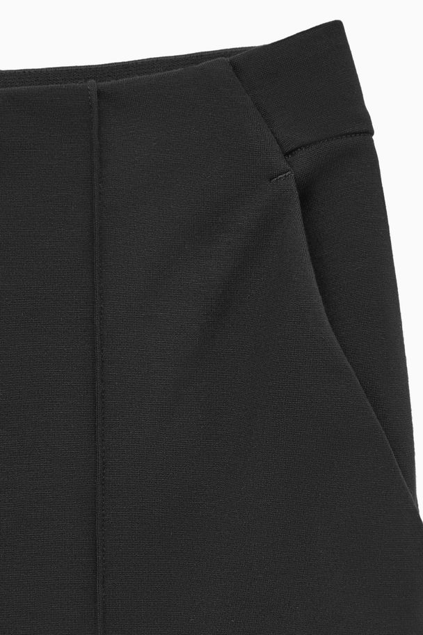 COS Slim-fit Pintucked Trousers Black