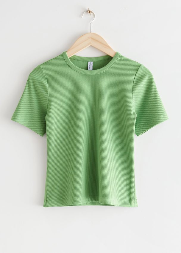 & Other Stories Fitted T-shirt Green