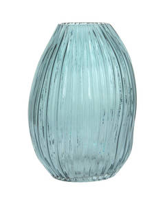 Glass Vase Sidney 125 blue