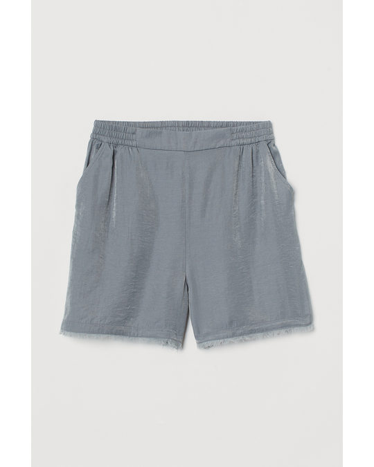 H&M Lyocell-blend Shorts Grey
