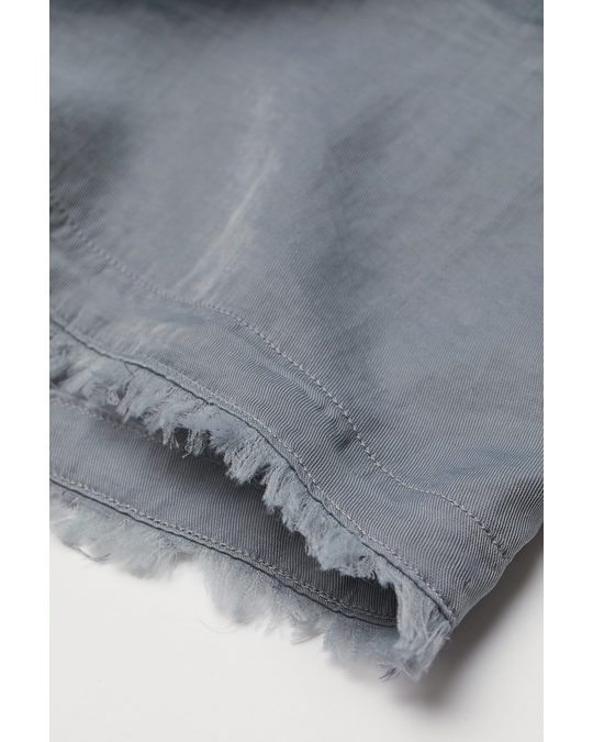 H&M Lyocell-blend Shorts Grey