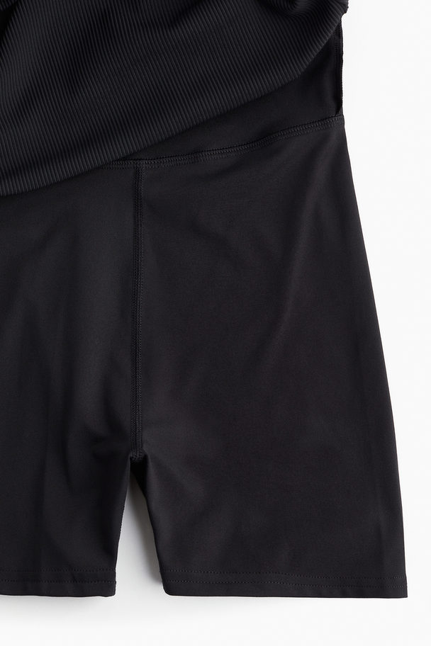 H&M DryMove™ Tenniskleid Schwarz