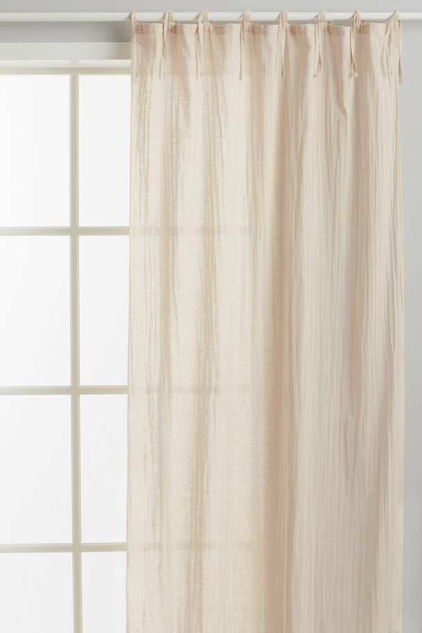 H&M HOME 2-pack Linen-blend Curtains Light Beige