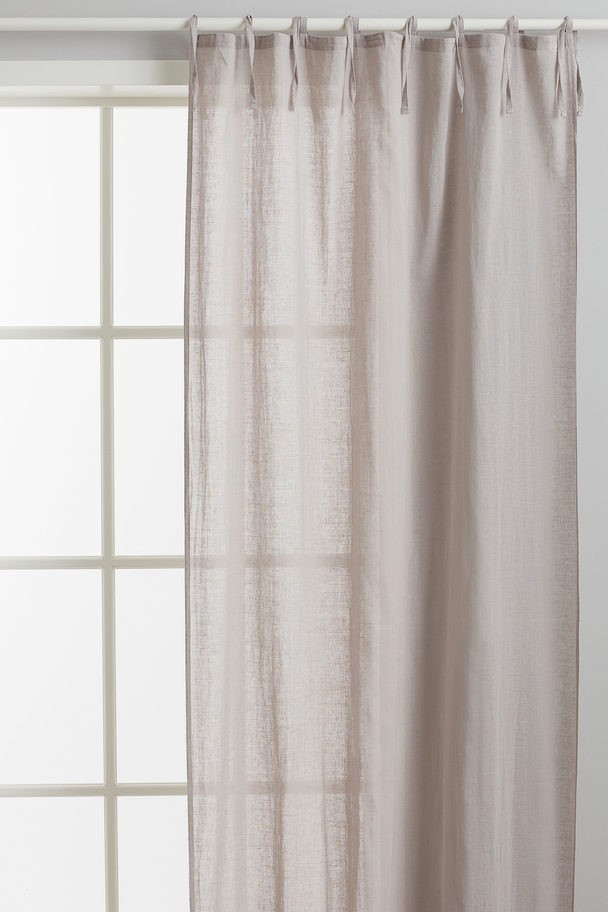H&M HOME 2-pack Linen-blend Curtains Light Greige