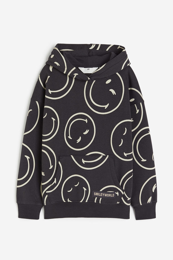 H&M Oversized Capuchonsweater Met Print