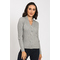 V-neck Sweater, Fancy Cable Front