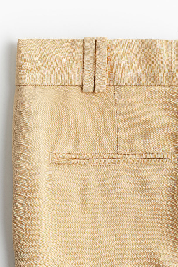 H&M Elegante Hose aus Viskose Hellbeige