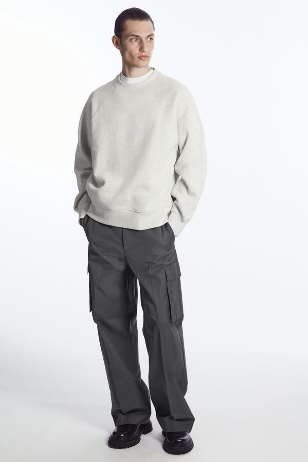 COS Panelled Sweatshirt Grey