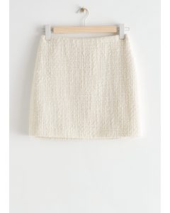 A-line Mini Skirt White