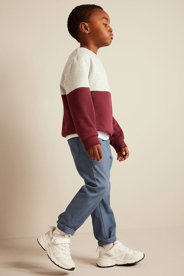 H&M Relaxed Tapered Fit Hose Mattblau