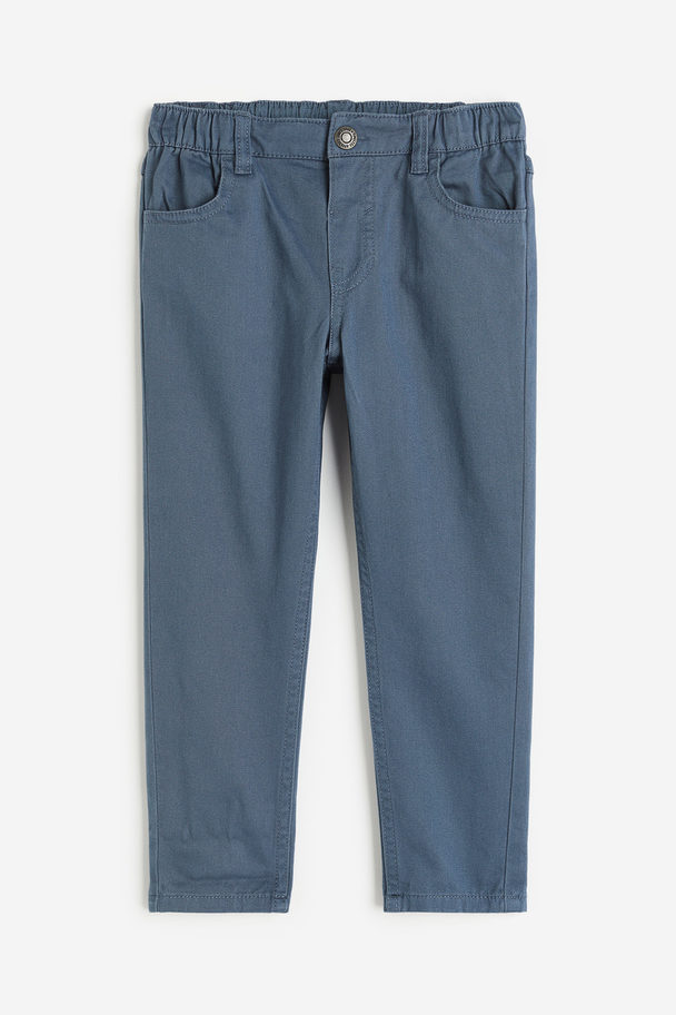 H&M Relaxed Tapered Fit Hose Mattblau