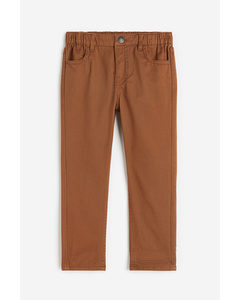 Broek - Relaxed Tapered Fit Bruin