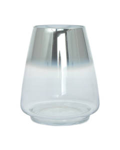 Glass Vase Saigon 125 silver
