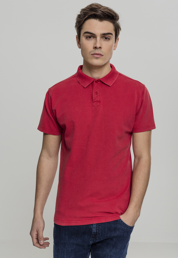 Urban Classics Herren Garment Dye Pique Poloshirt
