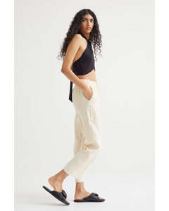 Ankle-length Trousers Cream