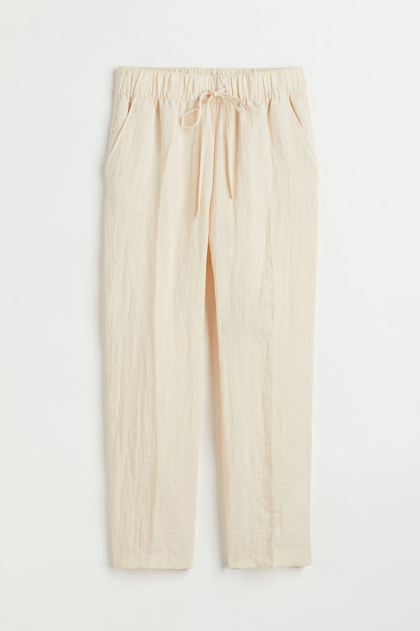 H&M Ankle-length Trousers Cream
