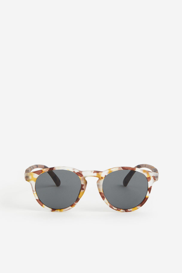 H&M Sonnenbrille Beige/Gemustert